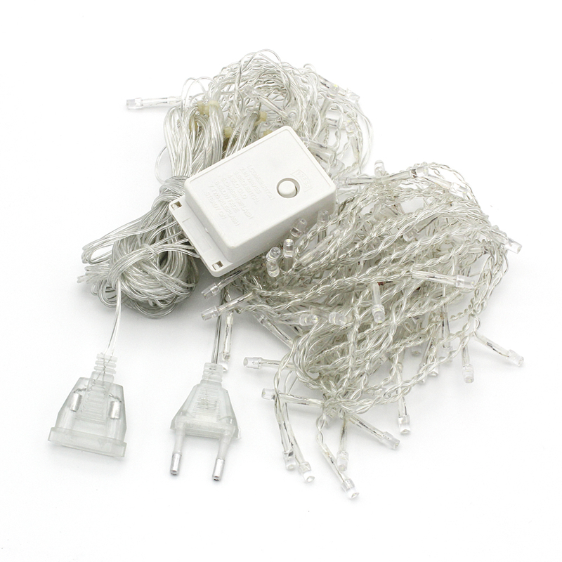 Curtain Icicle Led String Lights Christmas Lights Outdoor Decoration 220V 4M Droop 0.4-0.5-0.6m Fairy Lights for eaves, garden, balcony