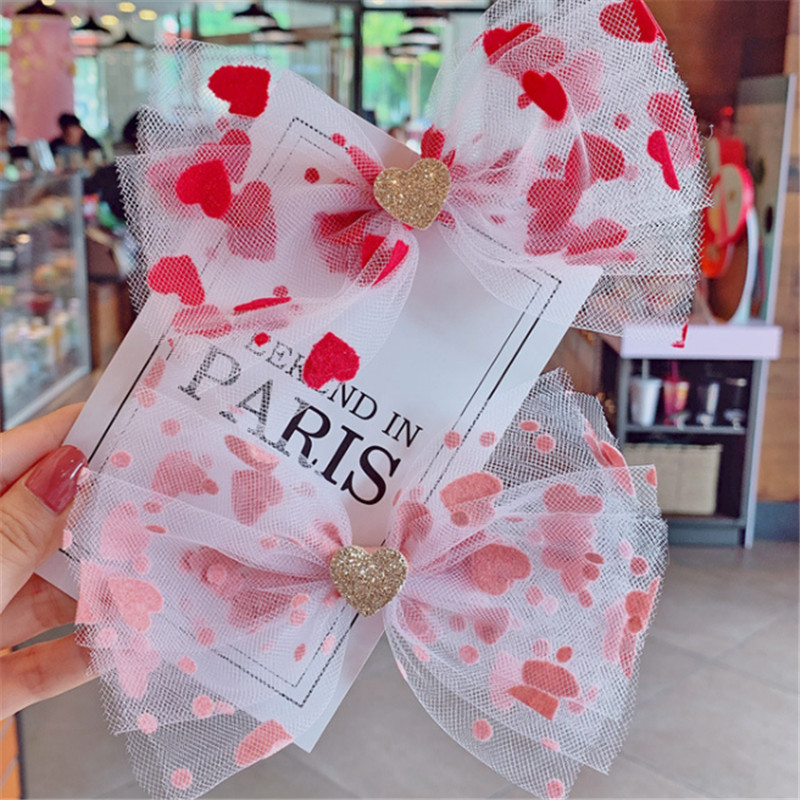 10pcs/lot Gauze Mesh Bow Chidren Hair Clip For Girls Glitter Heart Hairpin Princess Hair Accessories Best Gift, Red
10pcs/lot Gauze Mesh Bow Chidren Hair Clip For Girls Glitter Heart Hairpin Princess Hair Accessories Best Gift, Red