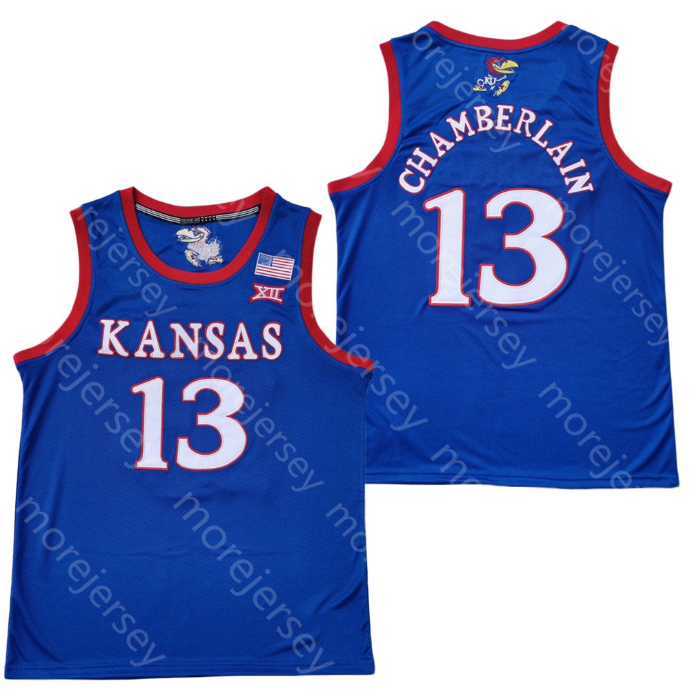 2020 New Kansas Jayhawks College Basketball Jersey NCAA 13 Chamberlain Blue All Stitched and Embroidery Men Youth Size, As pic
2020 New Kansas Jayhawks College Basketball Jersey NCAA 13 Chamberlain Blue All Stitched and Embroidery Men Youth Size, As pic
