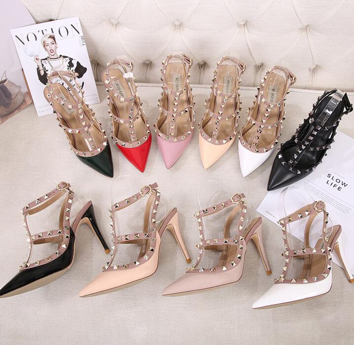 Original box New designer women's stiletto heels fashion party rivets girls sexy pointed shoes dance shoes wedding shoes double strap sand, Red
Original box New designer women's stiletto heels fashion party rivets girls sexy pointed shoes dance shoes wedding shoes double strap sand, Red