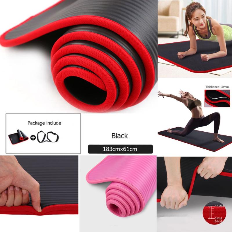 Unisex Thickened Edged Yoga Mat Sports Non-slip Yoga Blanket Thickened indoor mat with good quality#30, Red
Unisex Thickened Edged Yoga Mat Sports Non-slip Yoga Blanket Thickened indoor mat with good quality#30, Red