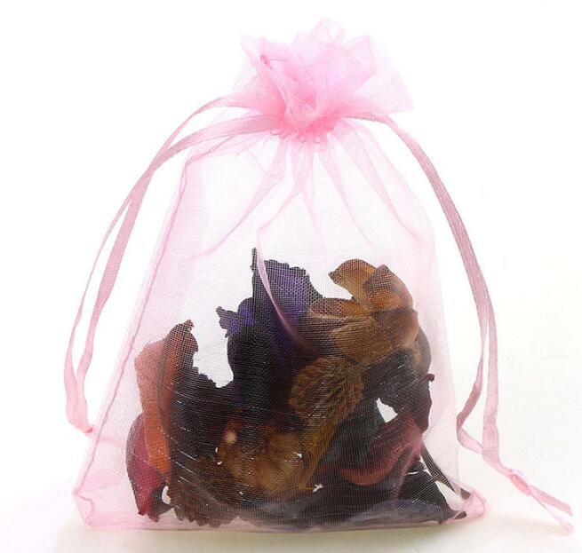 7*9cm Jewelry Bags MIXED Organza Jewelry Wedding Party favor Xmas Gift Bags Purple Blue Pink Yellow Black With Drawstring GB1505