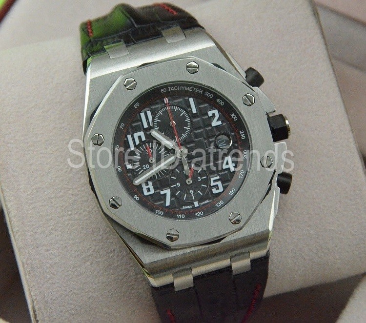 Top Fashion Quartz Chronograph Watch Men Gold Silver Dial Classic Sport Design Stopwatch Gentlemen Casual Wristwatch Leather Strap Clock 6116