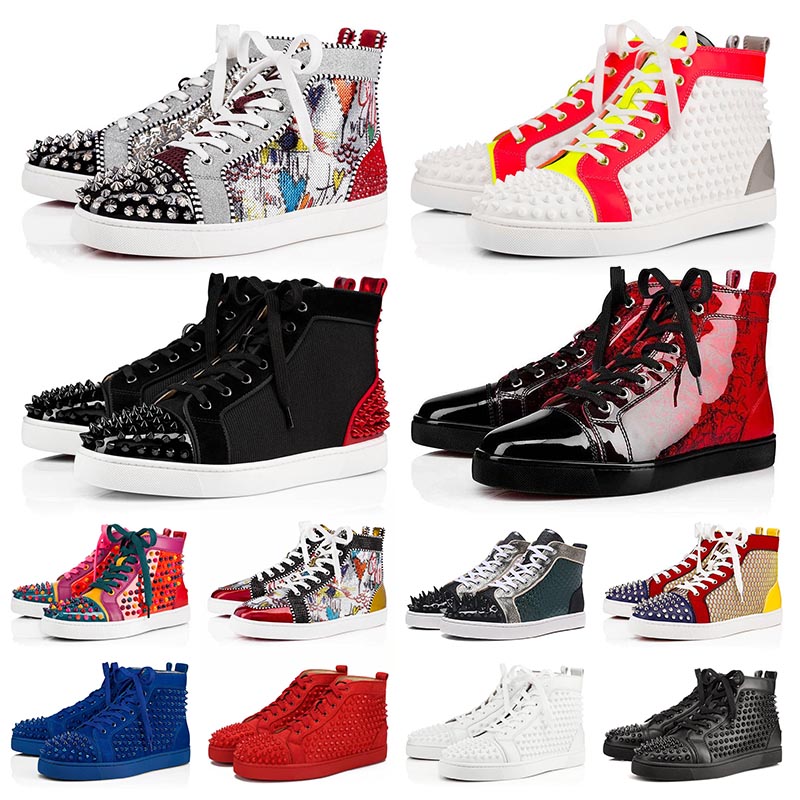 Top Quality Red bottoms Mens Designer shoes spike suede leather Red bottom women flat casual shoes luxury party lovers platform sneakers
Top Quality Red bottoms Mens Designer shoes spike suede leather Red bottom women flat casual shoes luxury party lovers platform sneakers