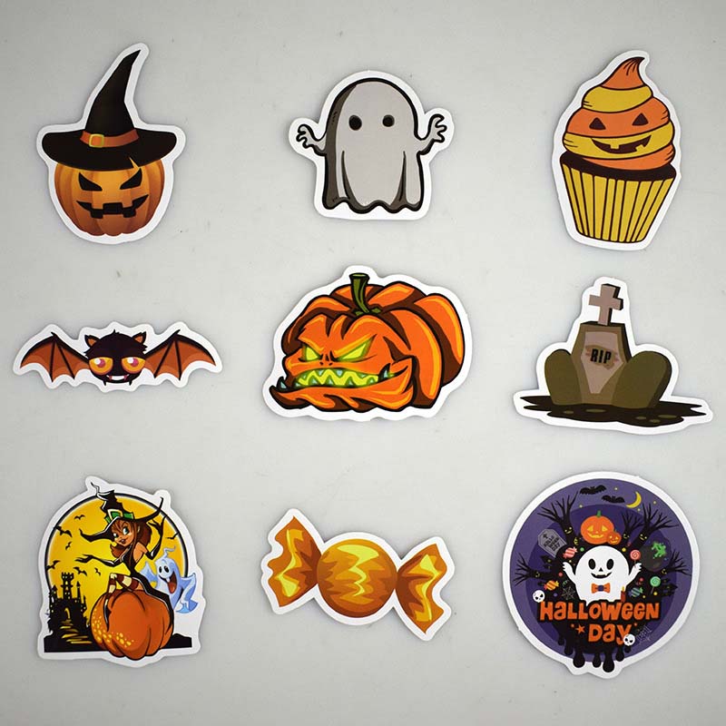Halloween Holiday DIY Sticker Lot Posters Graffiti Skateboard Snowboard Laptop Lage Motorcycle Bike Home Decal Gifts for Kids 25pcs