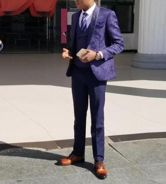 Navy 3 Piece Men Suits Shawl Lapel One Button Blazer Jacket Men Tuxedos Groom Wedding Suits Costume Mariage Homme Coat+Vest+Pant, Black
Navy 3 Piece Men Suits Shawl Lapel One Button Blazer Jacket Men Tuxedos Groom Wedding Suits Costume Mariage Homme Coat+Vest+Pant, Black