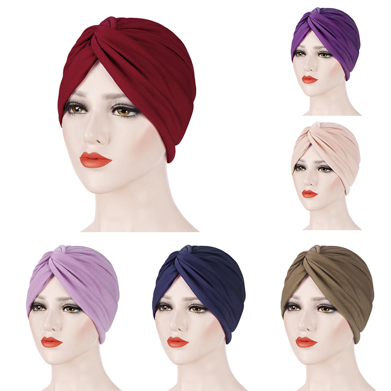 Muslim Women Indian Turban Chemo Cap Knot Cross Hair Loss Cover Beanie Bonnet Cancer Hat Stretch Jersey Headwear Headwrap Islam, Pls remark number colors
Muslim Women Indian Turban Chemo Cap Knot Cross Hair Loss Cover Beanie Bonnet Cancer Hat Stretch Jersey Headwear Headwrap Islam, Pls remark number colors