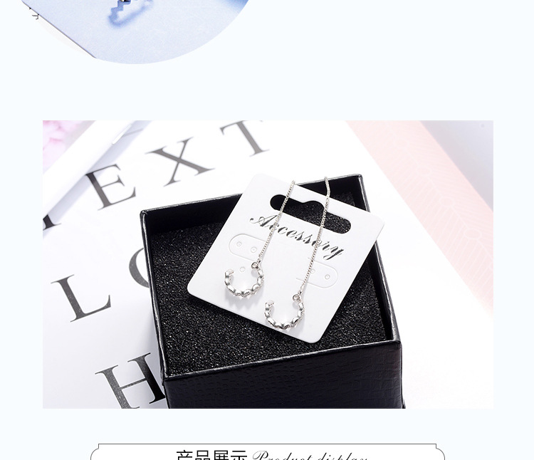 Tassel earrings long ladies perfect match dress gift jewelry stainless steel silver jewelry