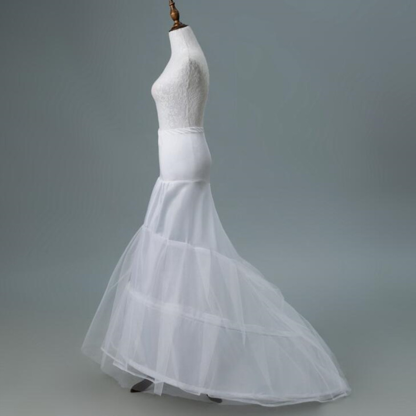 High Quality Women Mermaid Petticoat for Wedding Dress Underskirt Jupon Crinoline White Black Rockable от DHgate WW