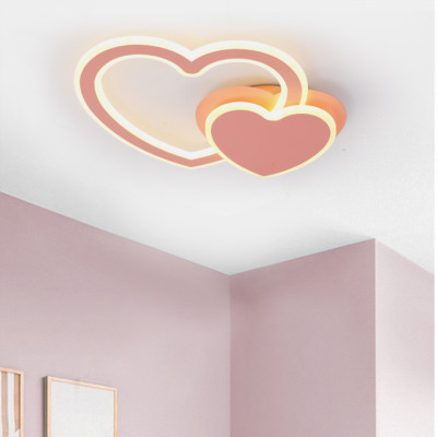 Creative design Ceiling Lights and lanterns Heart-shaped romance Bedroom lighting Led rotate modern Acryl