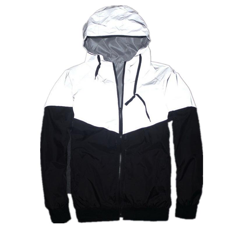 New Full Reflective Jacket Men Women Harajuku Windbreaker Jackets Hooded Hip-Hop Streetwear Night Shiny Zipper Coats Jacke Size -4XL
New Full Reflective Jacket Men Women Harajuku Windbreaker Jackets Hooded Hip-Hop Streetwear Night Shiny Zipper Coats Jacke Size -4XL