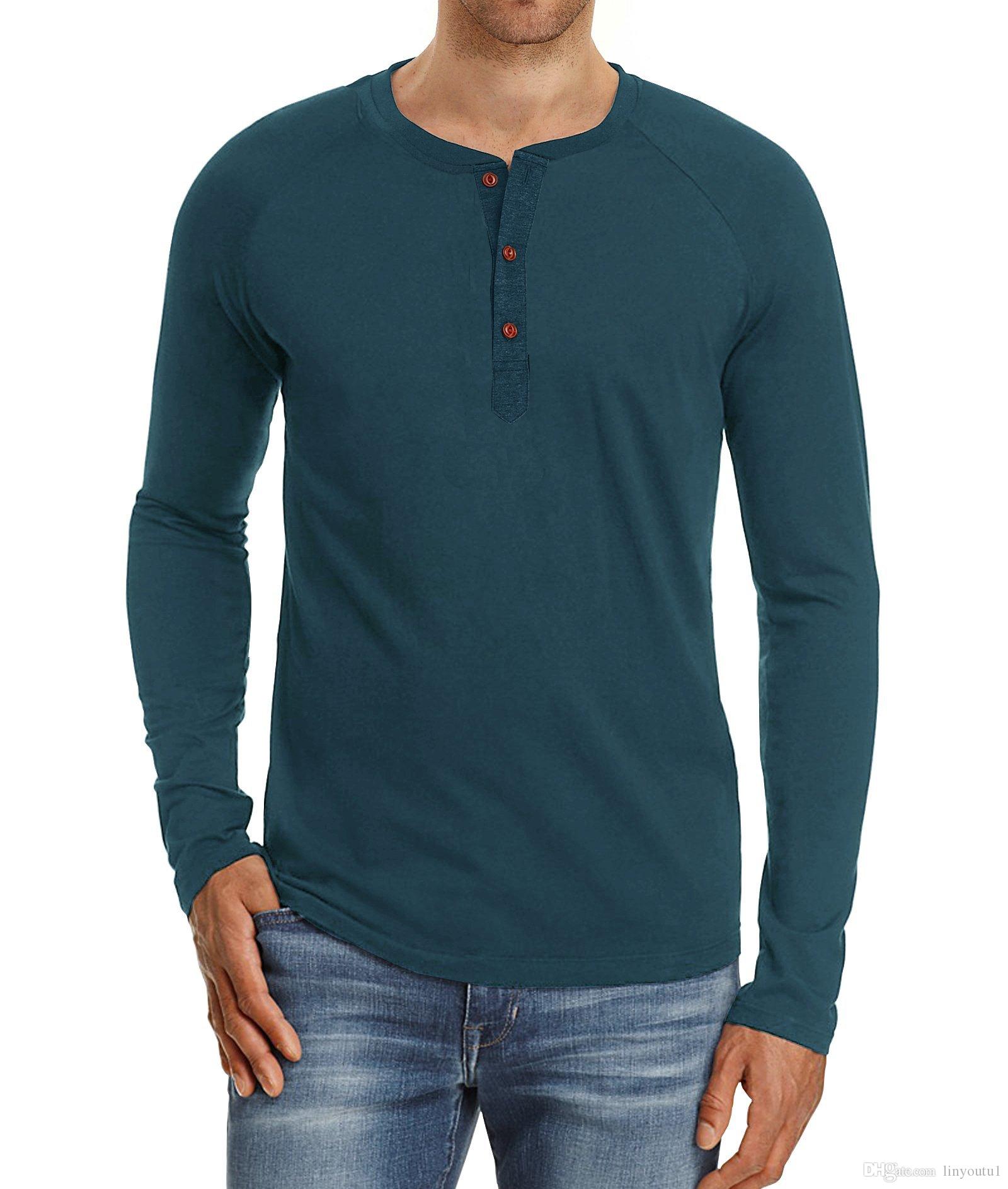 2020 Tshirt Men Solid Raglan Sleeve Tee Shirt Swag Hip Hop Streetwear T-shirt Men Curve Hem Basic Tshirt Cloth