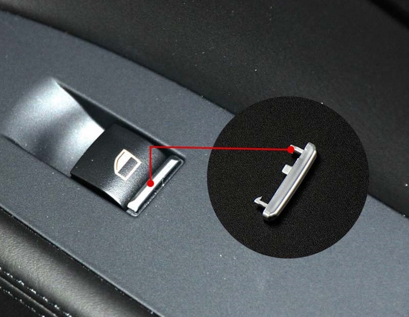 Car Right Front RF Inner Window Lift Switch Button Sequin Trim Auto Door Interior Autos Styling For BMW 7 Series F01 F02