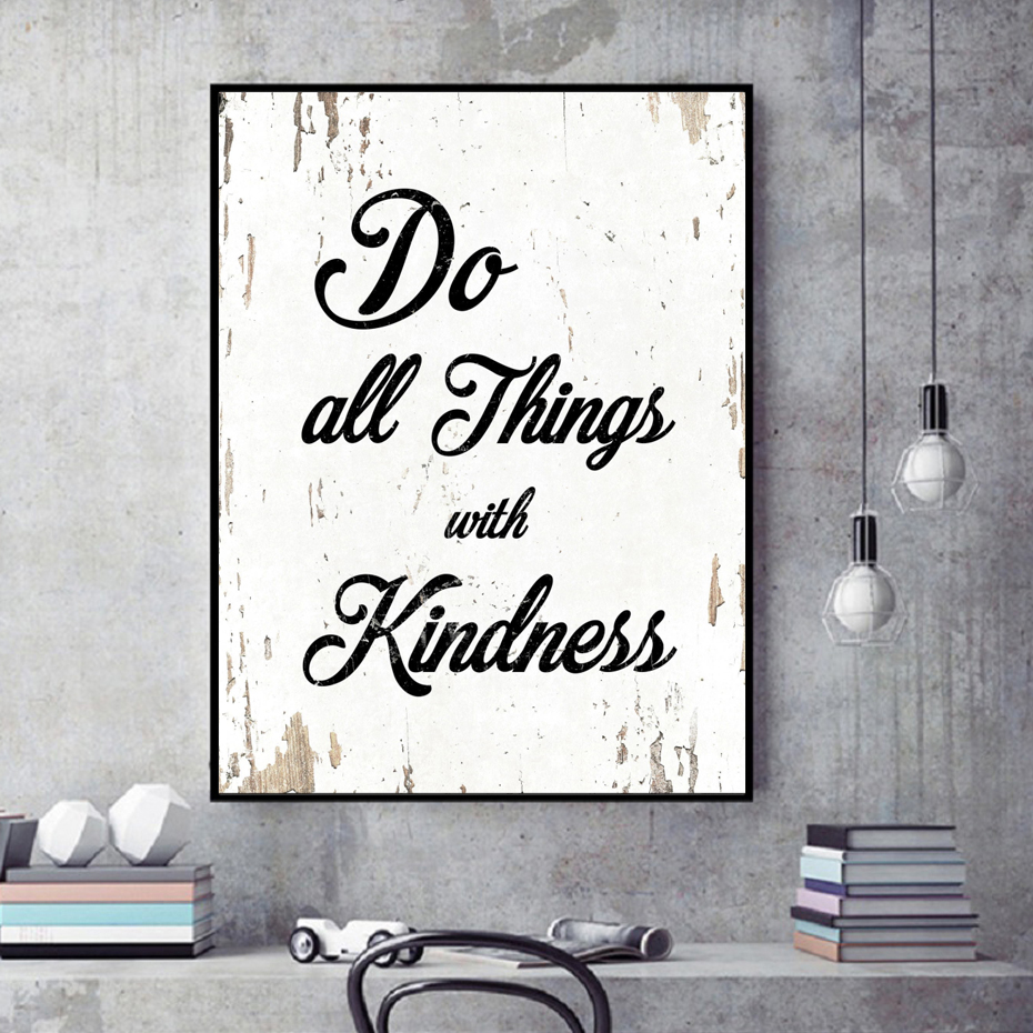 Do All Things With Kindness Canvas Paintings Life Inspirational Kind Quotes Wall Art Prints Posters Picture Bedroom Home Decor
Do All Things With Kindness Canvas Paintings Life Inspirational Kind Quotes Wall Art Prints Posters Picture Bedroom Home Decor