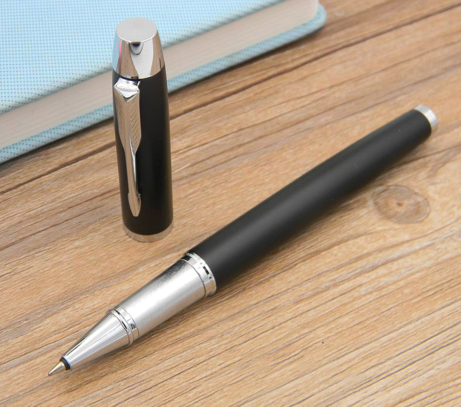 

2pc office Business pen Parker IM Series Matte Black With Silver Trim Rollerball Pen