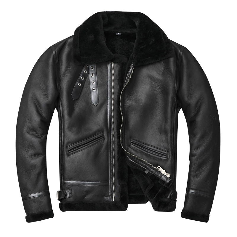 2020 Black Men American Style B3 Pilot Leather Jacket Plus Size XXXXL Genuine Thick Winter Natural Shearling Coat FREE SHIPPING
2020 Black Men American Style B3 Pilot Leather Jacket Plus Size XXXXL Genuine Thick Winter Natural Shearling Coat FREE SHIPPING