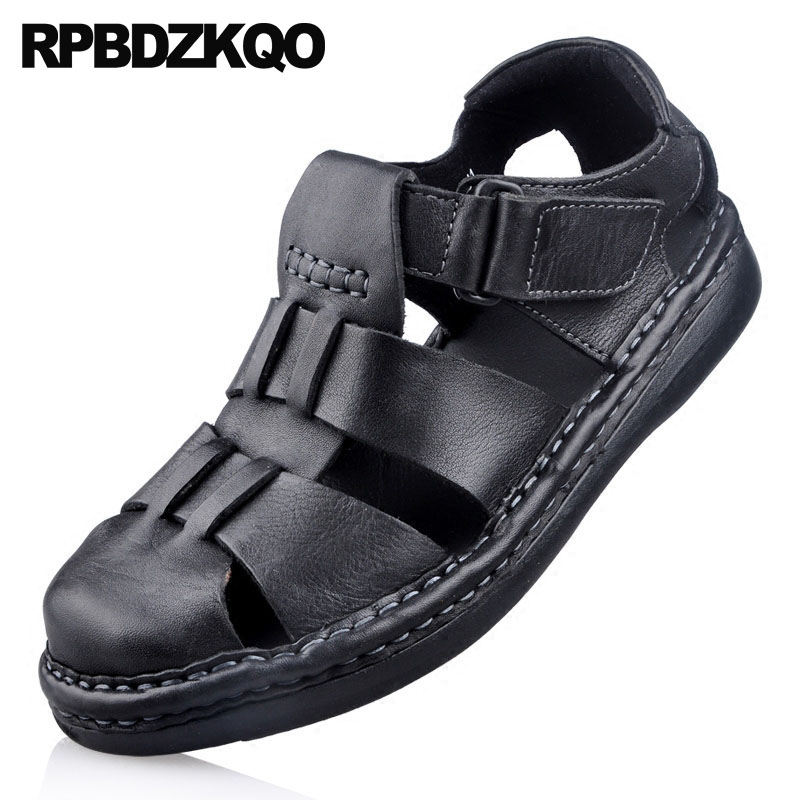 closed toe italian shoes 2019 roman strap men gladiator sandals summer black breathable genuine leather high quality
closed toe italian shoes 2019 roman strap men gladiator sandals summer black breathable genuine leather high quality