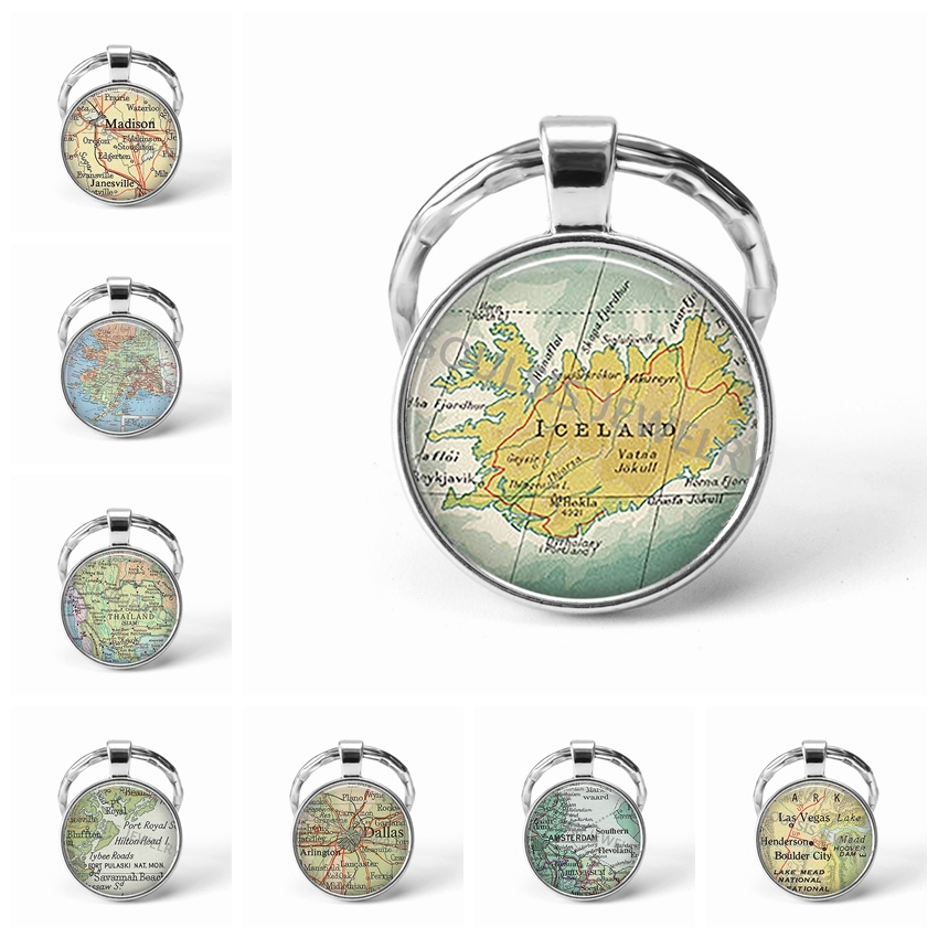 Newest Metal Key Chains Handmade Vintage Iceland World Map Earth Geography Key Chain Glass Dome Keychain For Men Women Gift
Newest Metal Key Chains Handmade Vintage Iceland World Map Earth Geography Key Chain Glass Dome Keychain For Men Women Gift
