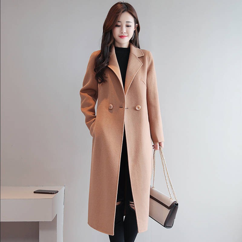 Zoki Autumn Winter Women Woolen Long Coat Fashion Turn Down Collar Blends Female Overcoat Casual Solid Ladies Long Jacket 2019, Black
Zoki Autumn Winter Women Woolen Long Coat Fashion Turn Down Collar Blends Female Overcoat Casual Solid Ladies Long Jacket 2019, Black