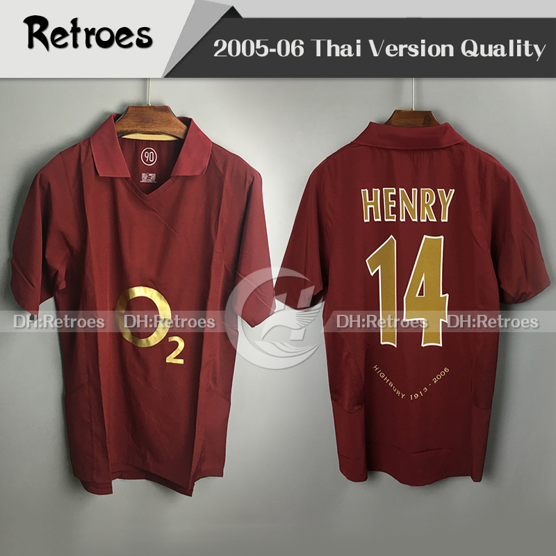 2005 2006 Gunner Retro Soccer Jerseys Highbury 05 06 Thierry 14# Henry Bergkamp Classic Camisa Football Shirts
2005 2006 Gunner Retro Soccer Jerseys Highbury 05 06 Thierry 14# Henry Bergkamp Classic Camisa Football Shirts
