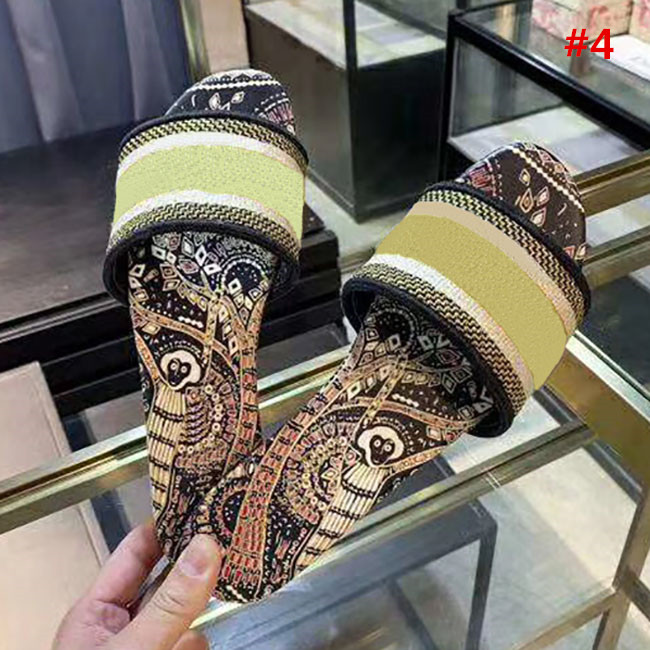 Fashion quality fashion Medium heel slippers Summer luxury woman beach Alphabet Slippers Designer Rough sandals Knitted cloth Embroidery wom, #7
Fashion quality fashion Medium heel slippers Summer luxury woman beach Alphabet Slippers Designer Rough sandals Knitted cloth Embroidery wom, #7