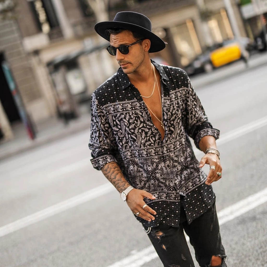 Januarysnow New Mens Shirts Fashion Autumn Casual Long Sleeve Beach Top Loose Comfortable Casual Shirt Blouse High Quality Soft Males Shirt