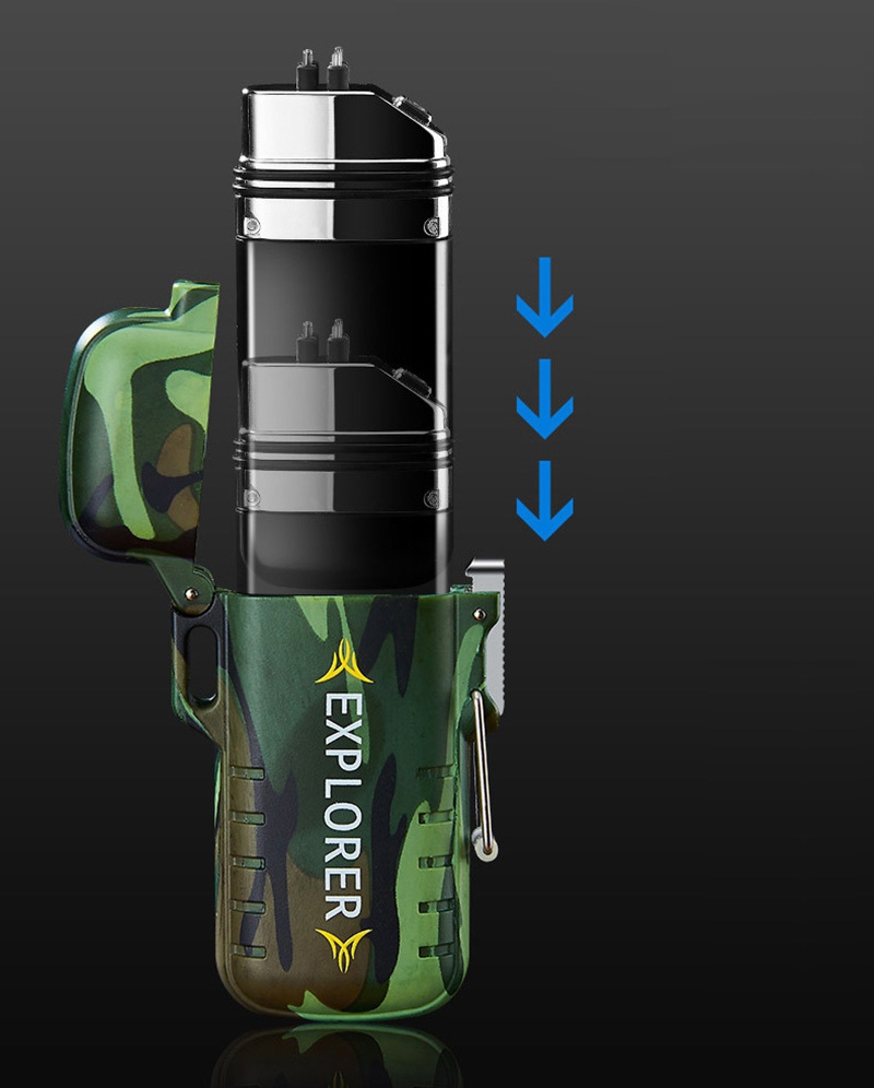 Newest Colorful Intelligent Waterproof USB Charging Double ARC Lighter Portable Sling Rope Innovative Design High Quality Hot Cake DHL Free W260202