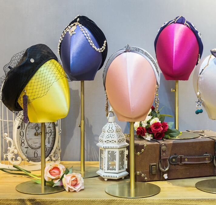 7style Color satin head model female Jewelry Packaging hat frame Necklace Earring Display frame model frame fake head props one piece D097
7style Color satin head model female Jewelry Packaging hat frame Necklace Earring Display frame model frame fake head props one piece D097