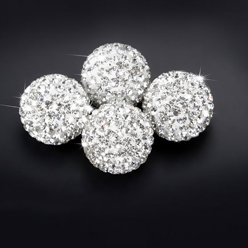 4pcs/lot Wheel Bolt Motorcyle Tire Vae Cap Cover Car Refitting Crystal Ball Auto Tyre Air Dust Caps Chevy Mercedes Fiat Voo Peugeot