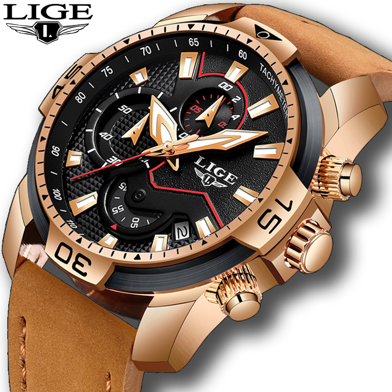 2019 New LIGE Mens Watches Top Brand Luxury Men Casual Leather Quartz Clock Male Sport Waterproof Watch Relogio Masculino LY191213, Black rose gold
2019 New LIGE Mens Watches Top Brand Luxury Men Casual Leather Quartz Clock Male Sport Waterproof Watch Relogio Masculino LY191213, Black rose gold