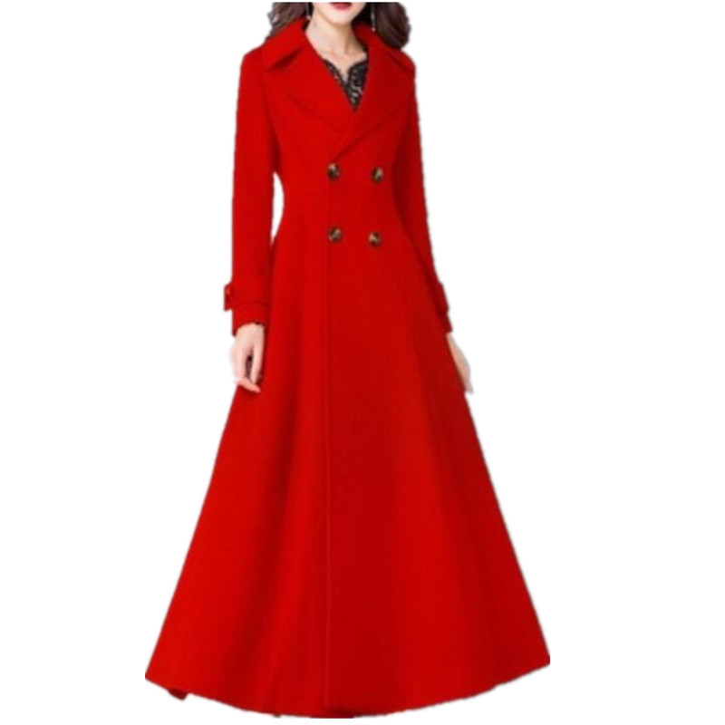 plus size 4XL!x-long woolen coat women thick double breasted slim thick high waist wool blends overcoat, Black
plus size 4XL!x-long woolen coat women thick double breasted slim thick high waist wool blends overcoat, Black