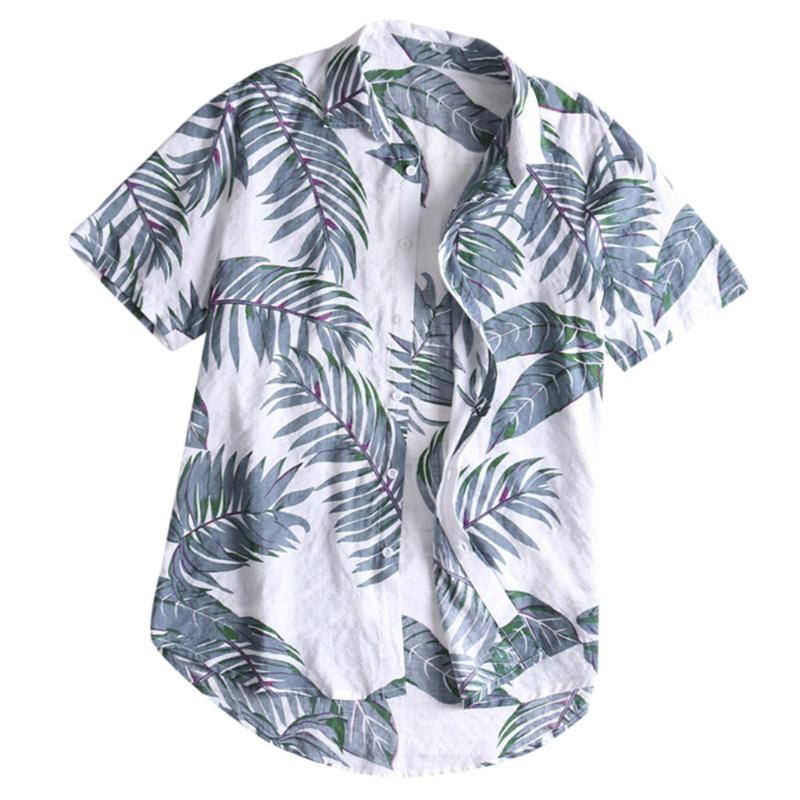 2020 Fashion Men' Casual Button Printing Shirts Hawaii Printed Beach Short Sleeve Harajuku Style Sweatshirt Top Blouse #LR4, Gray
2020 Fashion Men' Casual Button Printing Shirts Hawaii Printed Beach Short Sleeve Harajuku Style Sweatshirt Top Blouse #LR4, Gray