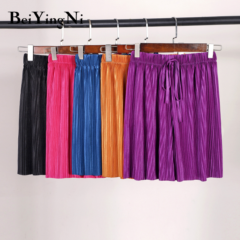 Beiyingni Shorts Women Plus Size Casual Korean High Waist Drawstring Ice Silk Short Female Loose Wide Leg Shorts Ladies Summer, Black
Beiyingni Shorts Women Plus Size Casual Korean High Waist Drawstring Ice Silk Short Female Loose Wide Leg Shorts Ladies Summer, Black