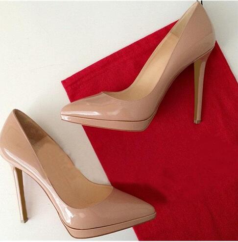 Brand Women Pumps Shoes Woman Red Bottom Platform High Heels Pump Shoes For Women Black High Heels Patent Shiny Leather Wedding Dress Shoes
Brand Women Pumps Shoes Woman Red Bottom Platform High Heels Pump Shoes For Women Black High Heels Patent Shiny Leather Wedding Dress Shoes