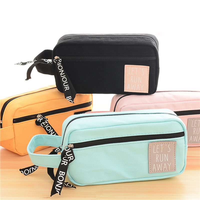 New Fashion Portable Letters Zipper Canvas School Pencil Case Kawaii Pen Bag Stationery Organizer Office Supplies for Girls Boys
New Fashion Portable Letters Zipper Canvas School Pencil Case Kawaii Pen Bag Stationery Organizer Office Supplies for Girls Boys