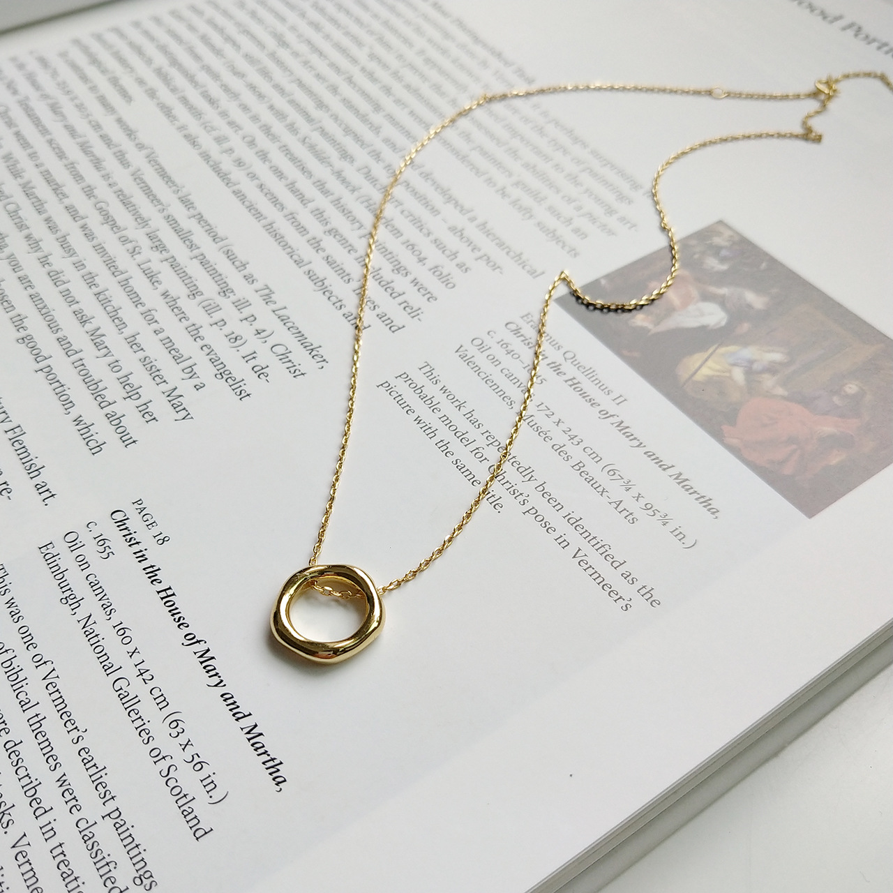 New Fashion Irregular Necklaces Fashion Wedding Band 925 Sterling Silver Geometric Hollow Circle Pendant Necklace For Women