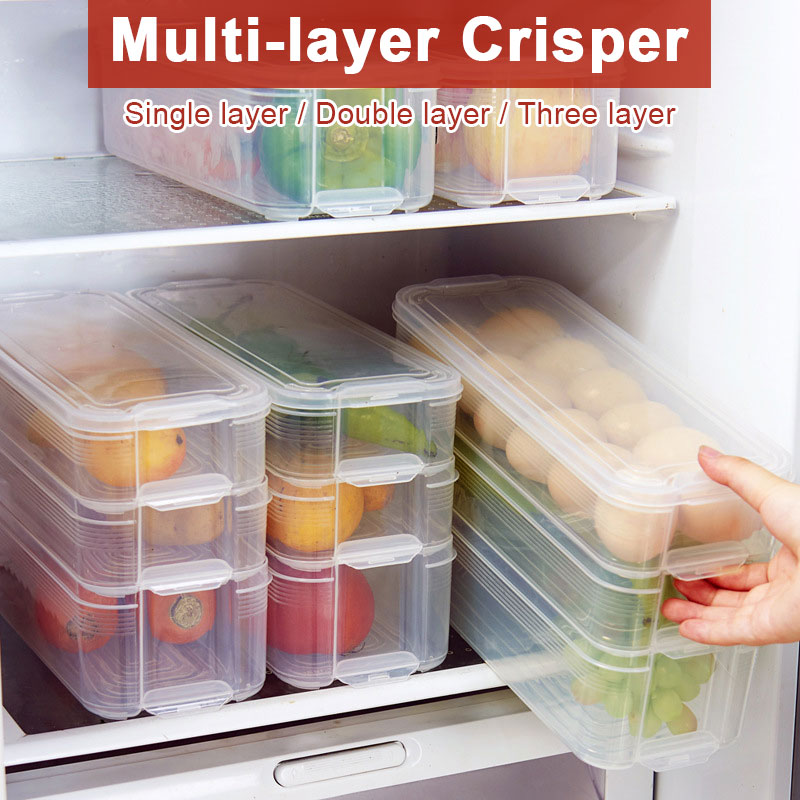 Kitchen Fresh Keeping PP Multi-Layer Crisper Refrigerator Boxes Preservation Box Multipurpose Egg Collection Save Space
Kitchen Fresh Keeping PP Multi-Layer Crisper Refrigerator Boxes Preservation Box Multipurpose Egg Collection Save Space