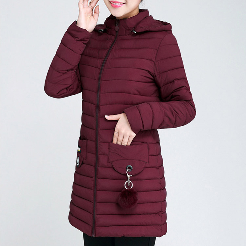 Women Winter Long Sleeve Hooded Zippoer Down Cotton Outerwear Slim Fashion Comfortable Coats Female Temperament Outerwear ZX876, Black
Women Winter Long Sleeve Hooded Zippoer Down Cotton Outerwear Slim Fashion Comfortable Coats Female Temperament Outerwear ZX876, Black