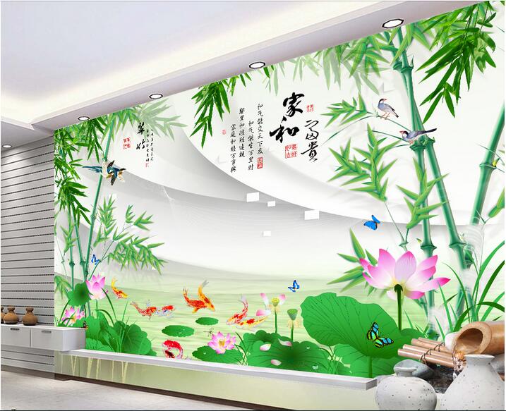 WDBH 3d room wallpaper custom photo Bamboo lotus flower fish tv background home decor living room 3d wall murals wallpaper for walls 3 d, Non-woven
WDBH 3d room wallpaper custom photo Bamboo lotus flower fish tv background home decor living room 3d wall murals wallpaper for walls 3 d, Non-woven