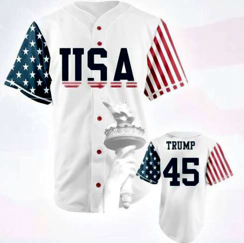 USA Baseball Jersey 45 Donald Trump Commemorative Edition All Stitched Baseball Jersey Cheap White S-3XL Fast Shipping, Blue;black
USA Baseball Jersey 45 Donald Trump Commemorative Edition All Stitched Baseball Jersey Cheap White S-3XL Fast Shipping, Blue;black
