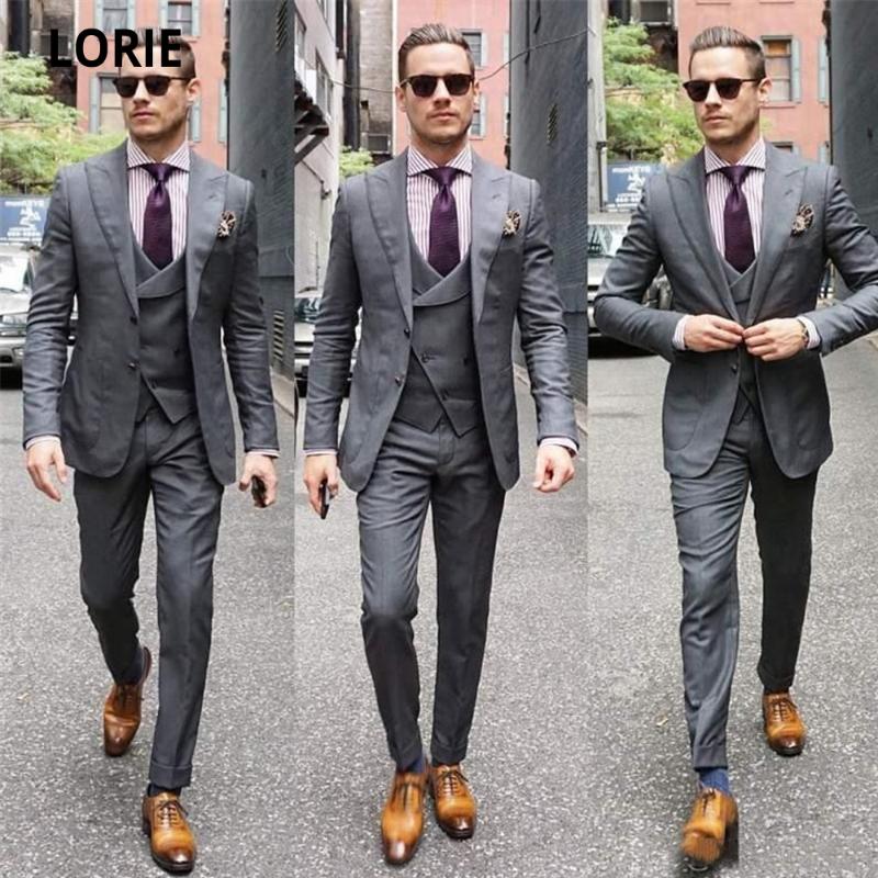 LORIE Custom 2020 Slim Fit Wedding Tuxedos With Peaked Lapel Men Groomsmen Suits 3 Pieces Prom Business Suit Jacket+Vest+Pants, Burgundy
LORIE Custom 2020 Slim Fit Wedding Tuxedos With Peaked Lapel Men Groomsmen Suits 3 Pieces Prom Business Suit Jacket+Vest+Pants, Burgundy