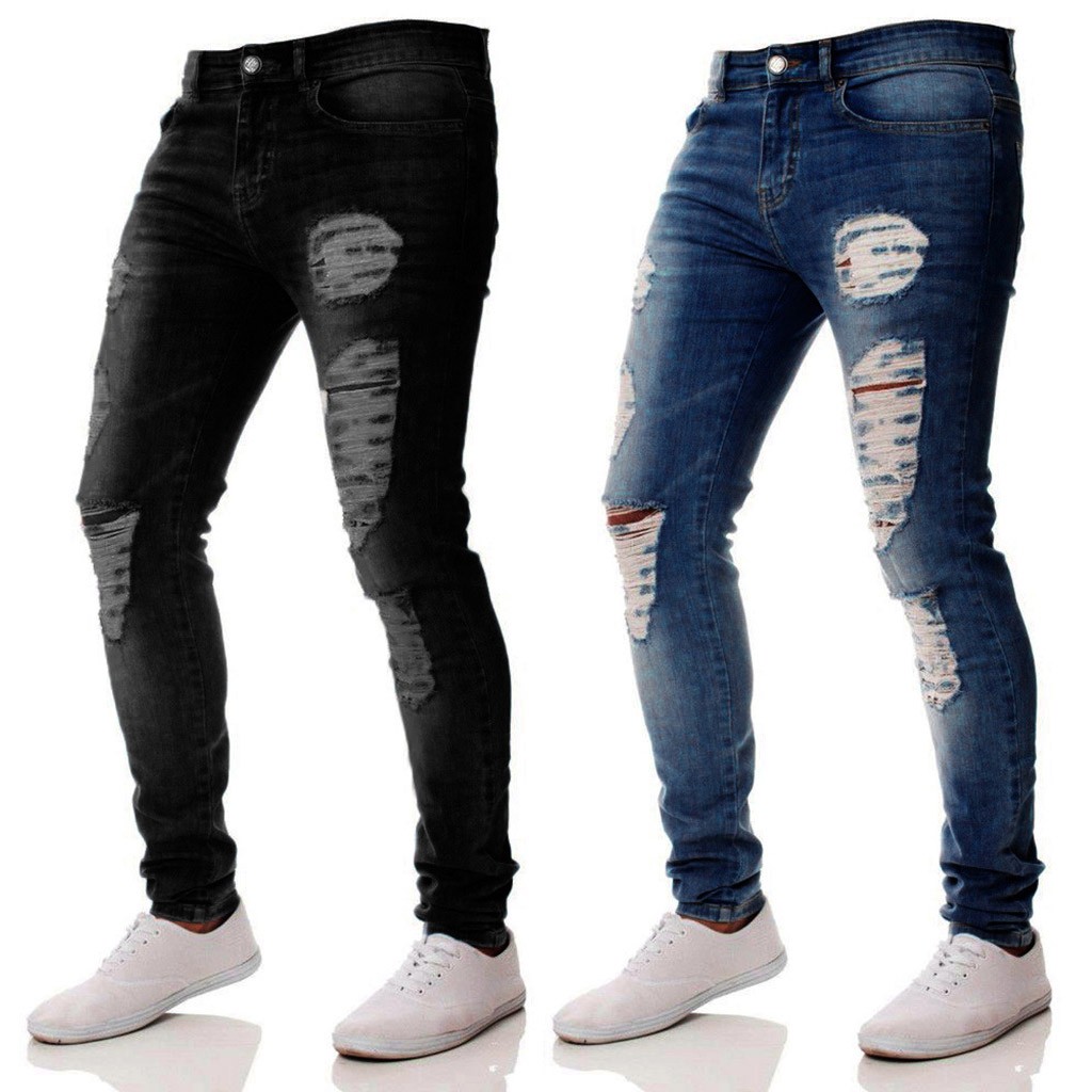 New Fashion Jeans Men Slim Zipper Denim Jeans Skinny Frayed Pants Distressed Trousers Pants Men's Clothing Drop Shipping, Black
New Fashion Jeans Men Slim Zipper Denim Jeans Skinny Frayed Pants Distressed Trousers Pants Men's Clothing Drop Shipping, Black