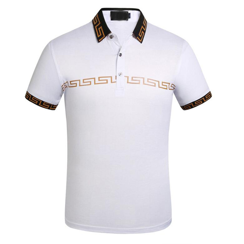 Fashion-Mens Designer Polo T shirts Summer Short Sleeved Turn Down Collar Short Sleeved Tops Polo Shirts, White;black
Fashion-Mens Designer Polo T shirts Summer Short Sleeved Turn Down Collar Short Sleeved Tops Polo Shirts, White;black