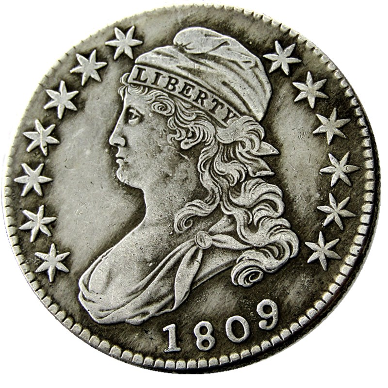 US 1807-1824 Capped Bust Half Dollar Craft Silver Plated Copy Coin metal dies manufacturing factory 268a
US 1807-1824 Capped Bust Half Dollar Craft Silver Plated Copy Coin metal dies manufacturing factory 268a