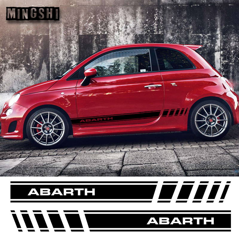 1 Pair 2 Sides Vinyl Car Styling Abarth Side Skirt Sticker Decals Stripe Wraps Body Stickers For FIAT 500, Black
1 Pair 2 Sides Vinyl Car Styling Abarth Side Skirt Sticker Decals Stripe Wraps Body Stickers For FIAT 500, Black