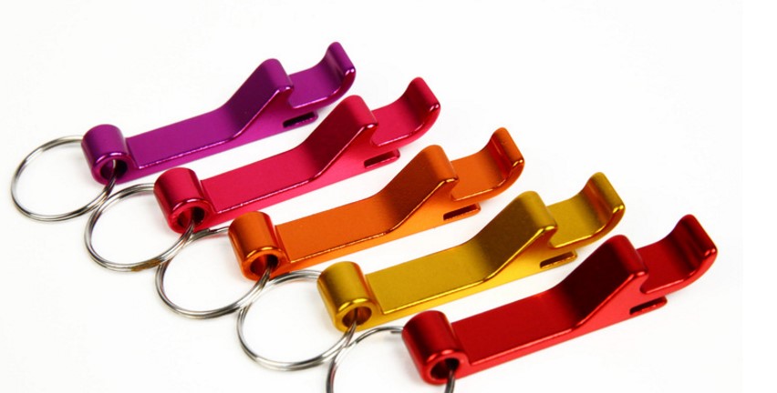HOT sell Multifunctional bottle opener Aluminum Beer Corkscrew Keychain Custom Logo Advertising Promotion Gift Openers 11 color