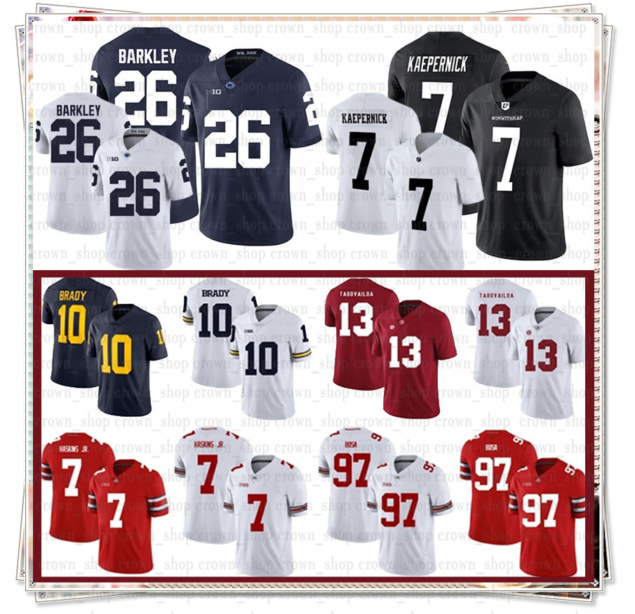 13 Tua Tagovailoa NCAA 7 Dwayne Haskins Jr Alabama Crimson Tide Jersey Nick Bosa Michigan Tom Brady Ohio State Buckeyes Football Jerseys19, Ncaa-(laohu)
13 Tua Tagovailoa NCAA 7 Dwayne Haskins Jr Alabama Crimson Tide Jersey Nick Bosa Michigan Tom Brady Ohio State Buckeyes Football Jerseys19, Ncaa-(laohu)