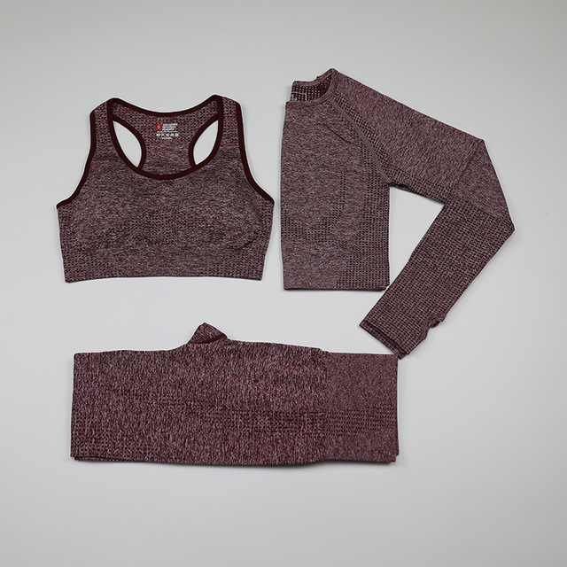 Vital Seamless Yoga Set Woman Sportswear 3 Pieces Long Sleeve Crop Top+Gym Leggings+Sport Brassiere Female Fitness Sports Suits, 3pcs black
Vital Seamless Yoga Set Woman Sportswear 3 Pieces Long Sleeve Crop Top+Gym Leggings+Sport Brassiere Female Fitness Sports Suits, 3pcs black