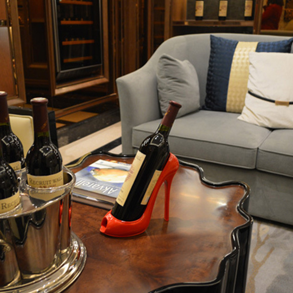 High Heel Wine Rack Bottle Holder Shoe Home Table Kitchen Decor Gifts-best