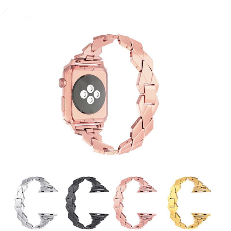 Luxury band Straps For IWatch 38mm 42mm 40mm 44mm Metal Buckle Bands Apple Watchband Stainless Steel Strap Fit Iwatch Series 6 5 SE 4 3 2 1 Bracelet
Luxury band Straps For IWatch 38mm 42mm 40mm 44mm Metal Buckle Bands Apple Watchband Stainless Steel Strap Fit Iwatch Series 6 5 SE 4 3 2 1 Bracelet